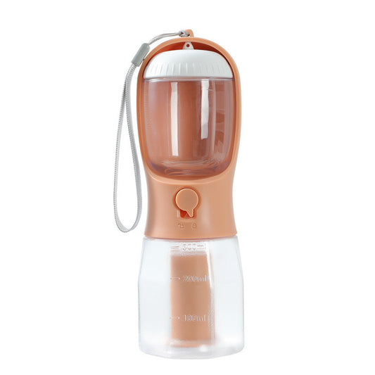 GoSip™ 3-in-1 Pet Bottle – Feeder, Dispenser & Waste Bag