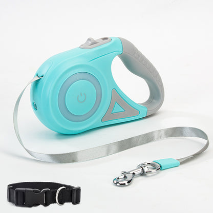 GlowWalk™ Retractable Leash Set with Collar