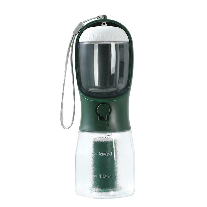 GoSip™ 3-in-1 Pet Bottle – Feeder, Dispenser & Waste Bag