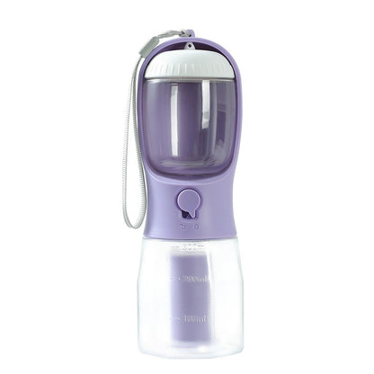GoSip™ 3-in-1 Pet Bottle – Feeder, Dispenser & Waste Bag