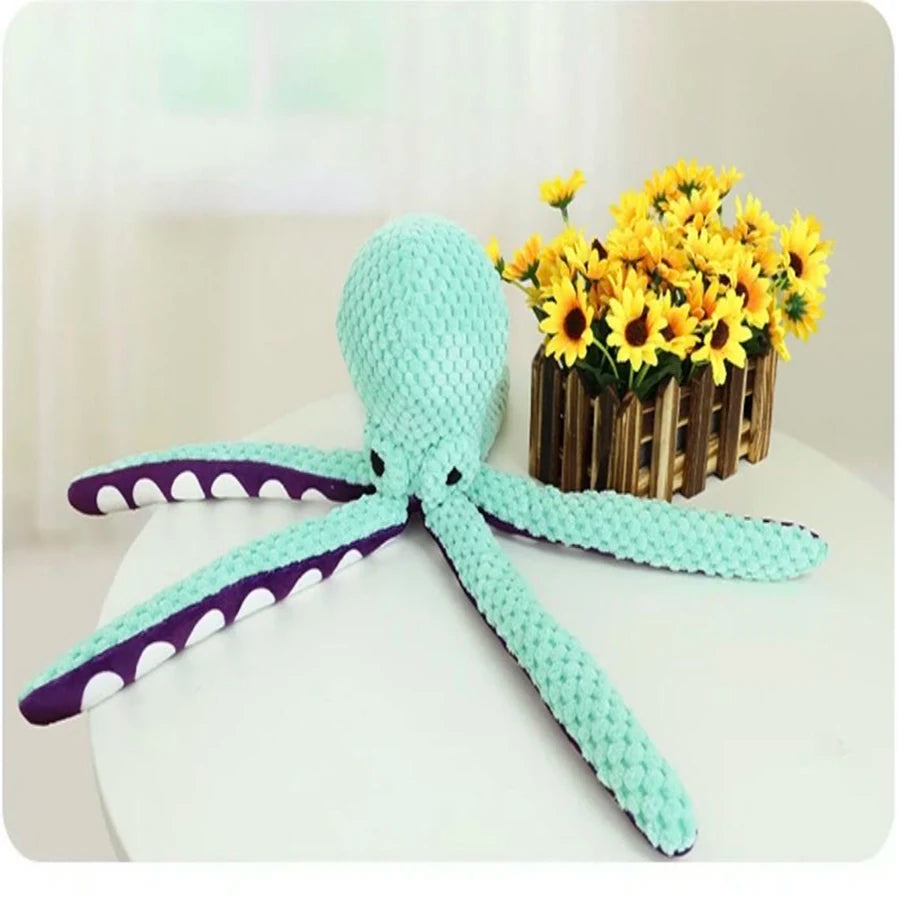 Squeaktopus™ Dog Toy – Wiggle, Tug, and Squeak Fun